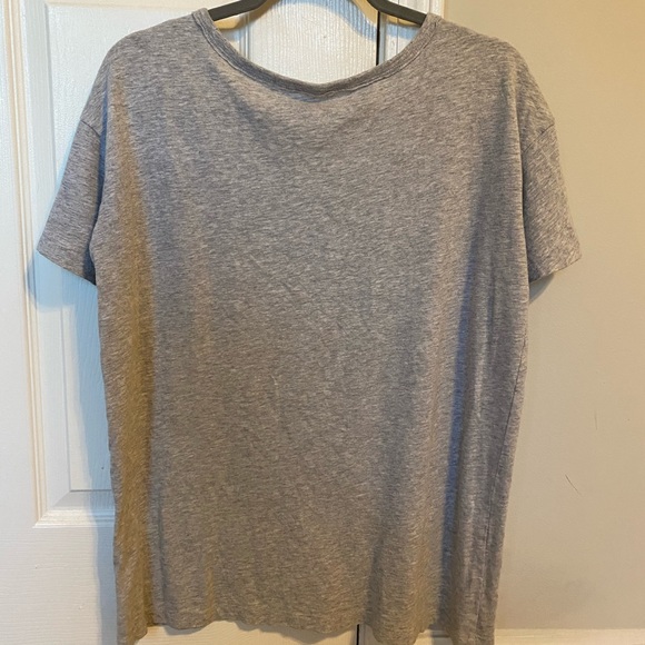 Aerie Distressed V-Neck Boyfriend T-Shirt - Picture 2 of 3